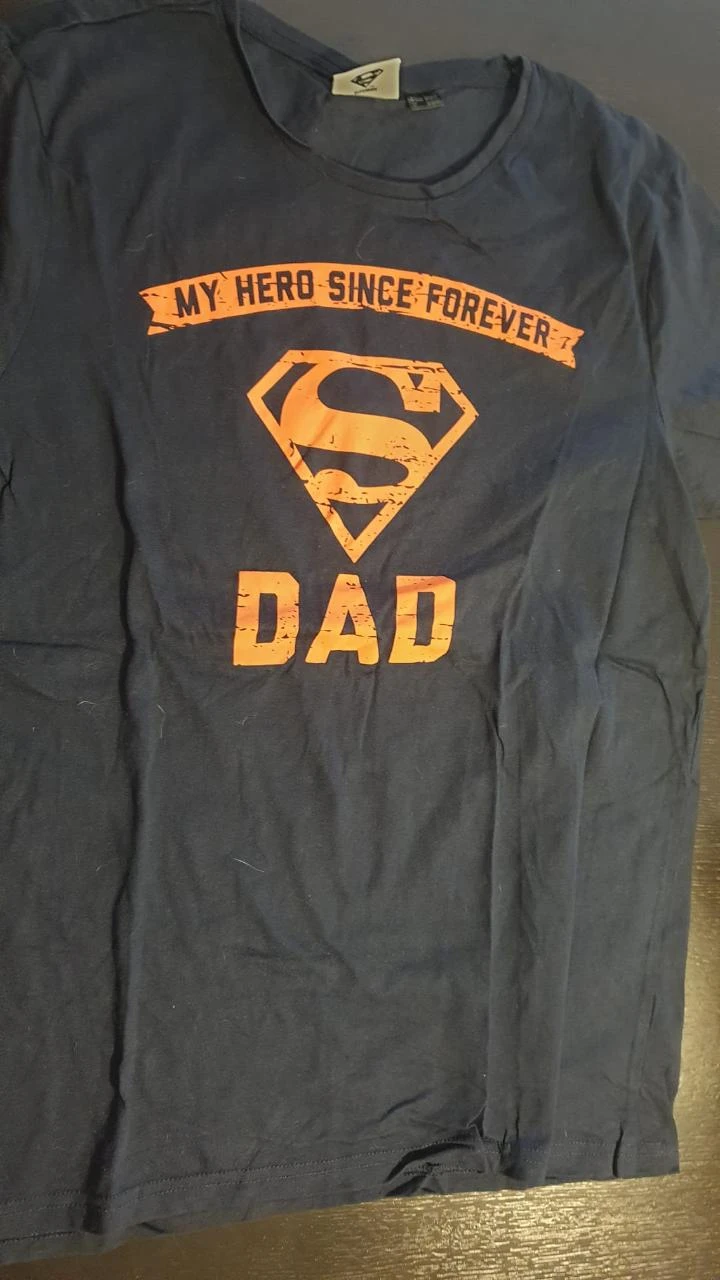 T-shirt Superman Pai "My Hero Since Forever"